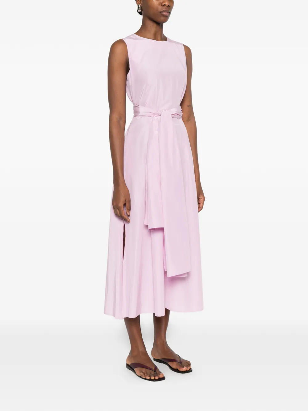 Rosso 35 Midi-jurk met ceintuur Roze