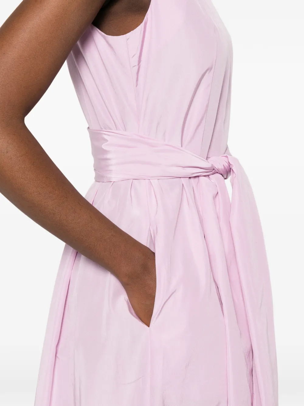 Rosso 35 Midi-jurk met ceintuur Roze