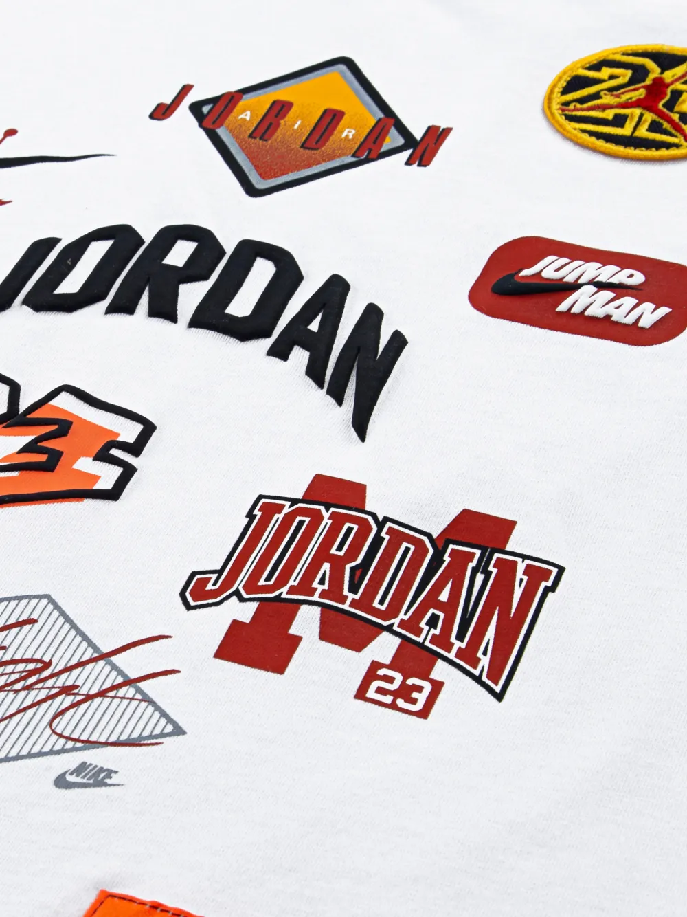 Jordan Kids T-shirt met applicatie Wit