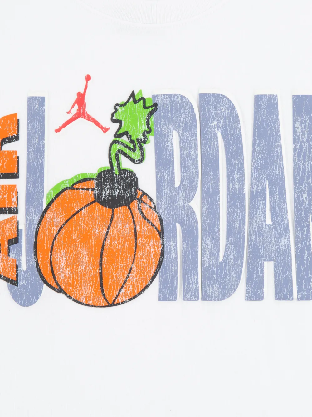 Jordan Kids T-shirt met print en ronde hals Wit