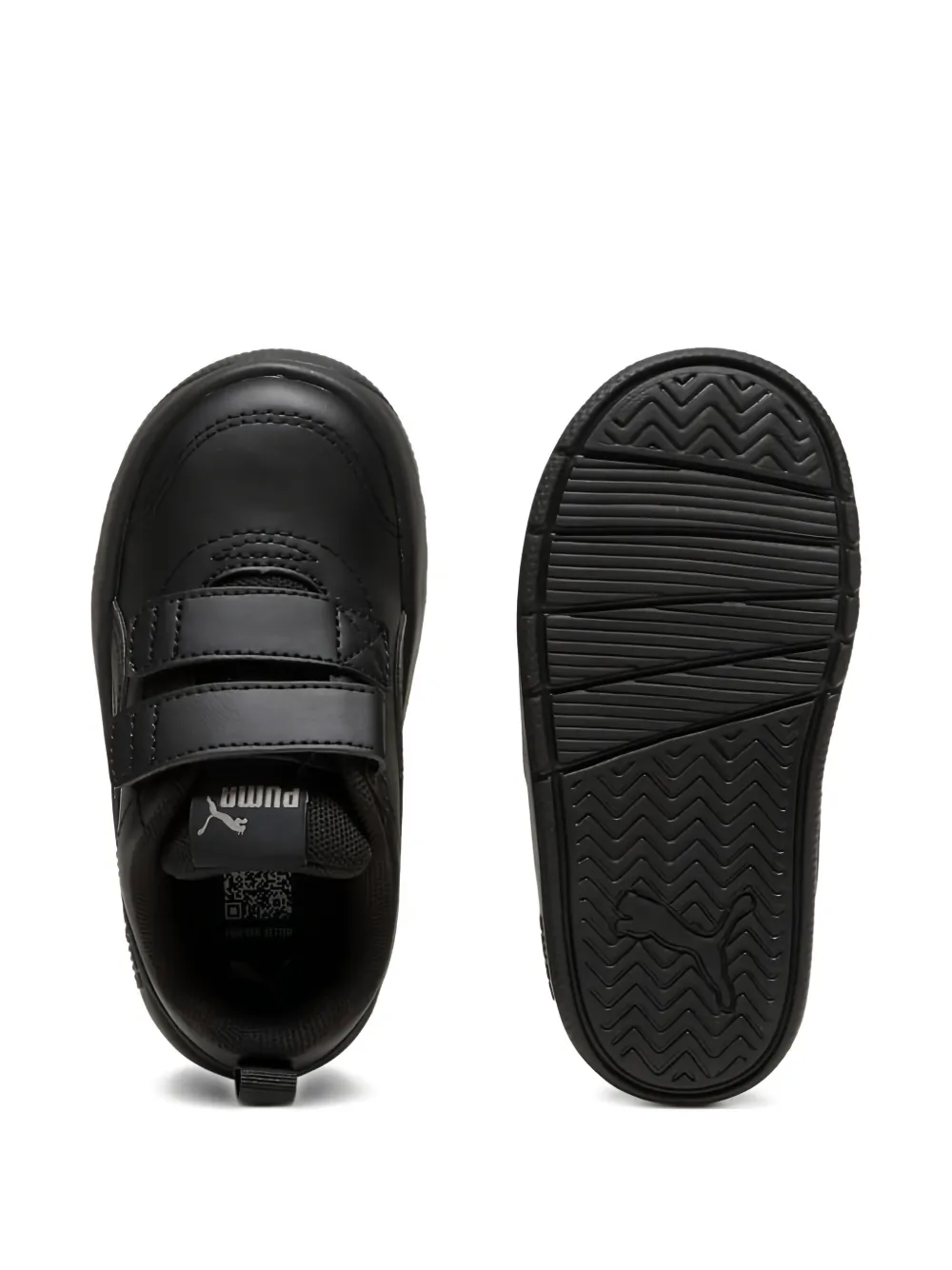 Puma Kids Courtflex V3 sneakers met bandje Zwart