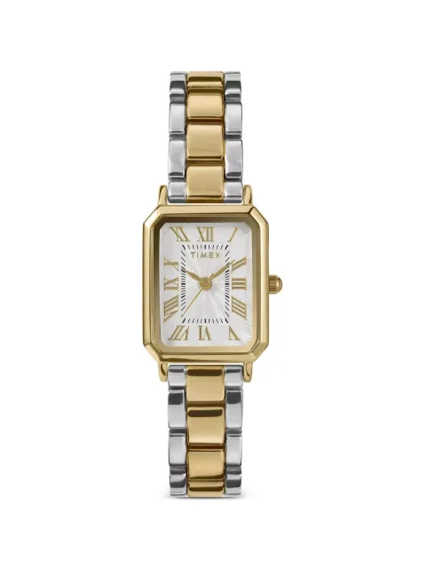 TIMEX Gold Tone Silver Dial Watch 21