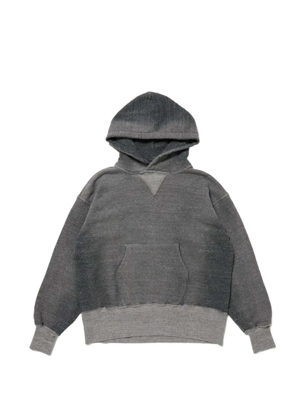 TAIGA TAKAHASHI LOT 606 elbow-patch hoodie - Grigio