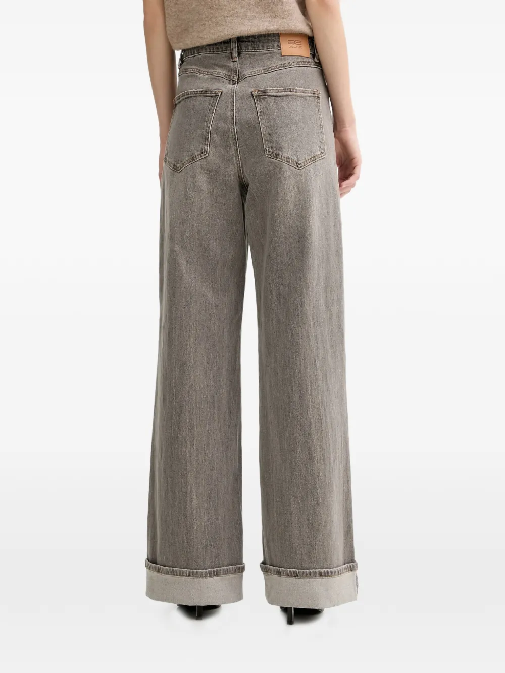 Gestuz Sara jeans met wijde pijpen Grijs