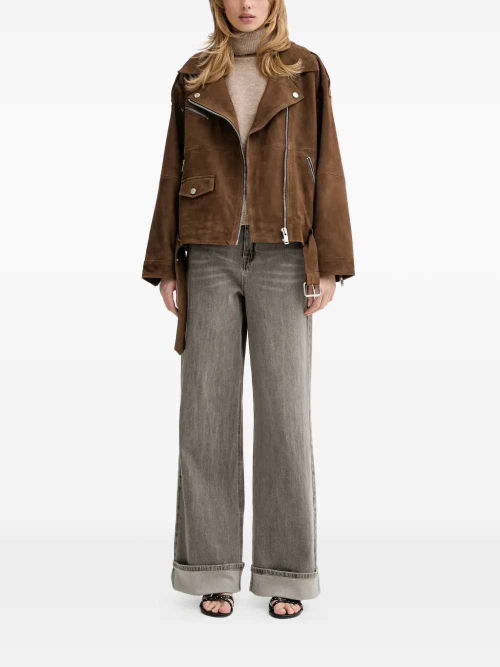 Gestuz Roll-neck Knitted Vest - Neutrals 