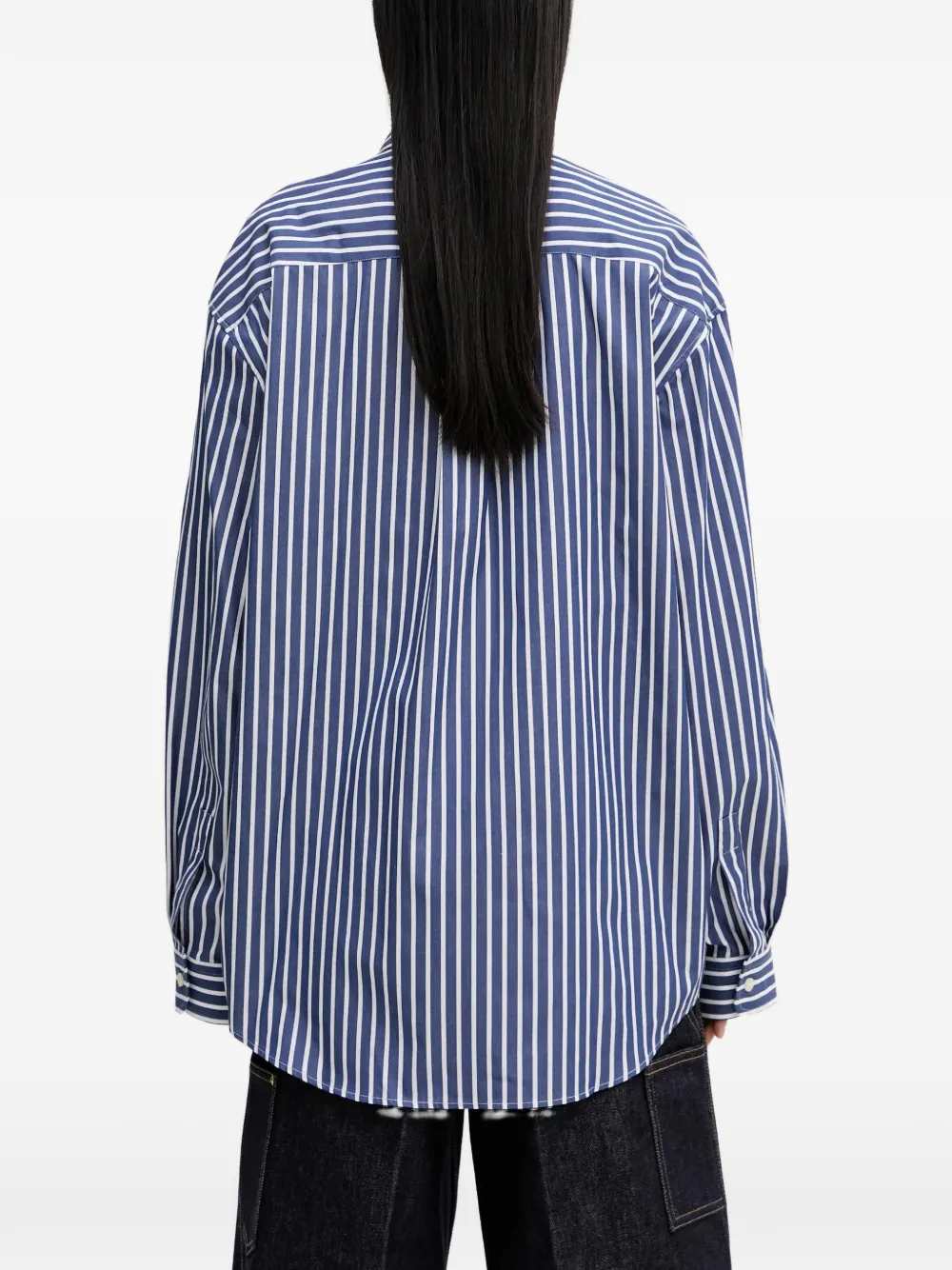 Sporty & Rich Gestreept blouse Blauw
