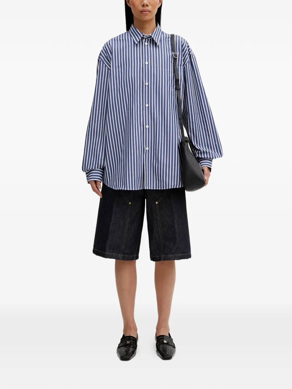 Sporty & Rich Gestreept blouse Blauw