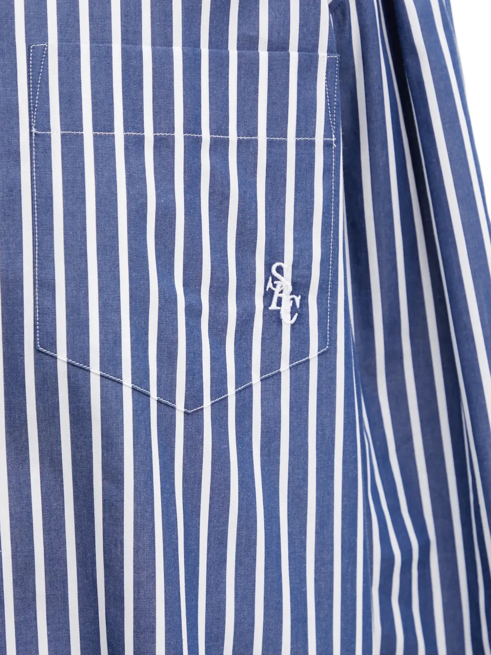 Sporty & Rich Gestreept blouse Blauw