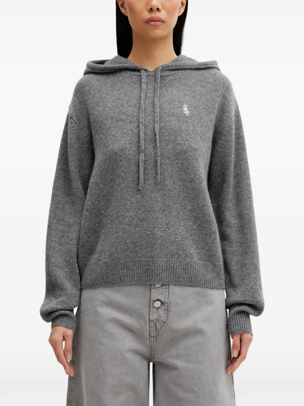 Sporty & Rich hooded sweater - Grigio