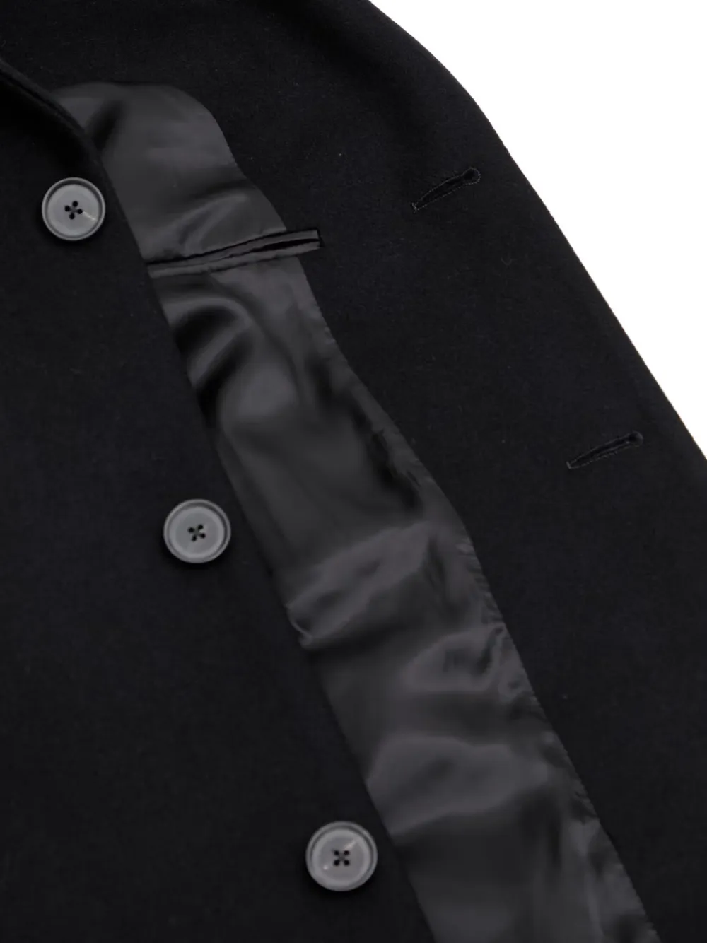 Sporty & Rich Jas met enkele rij knopen en logopatch Zwart
