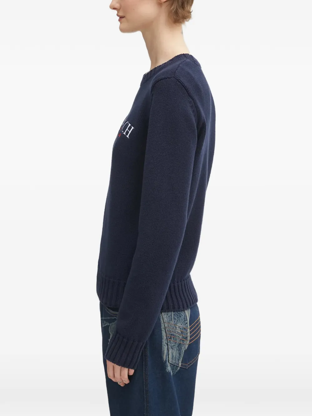 Sporty & Rich Trui met hoge hals Blauw