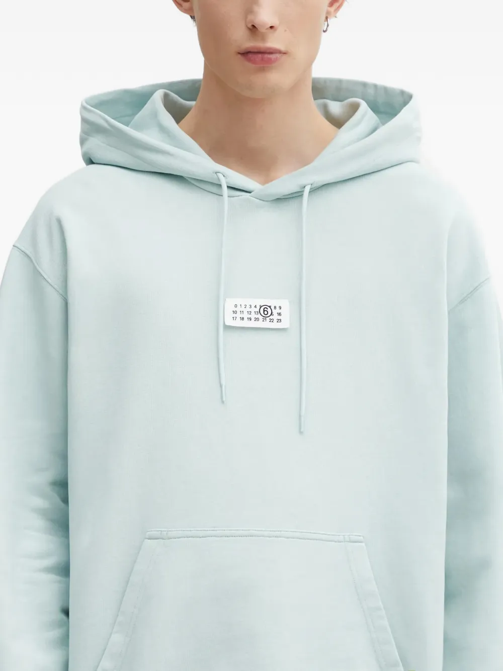 MM6 Maison Margiela Hoodie met logopatch Blauw