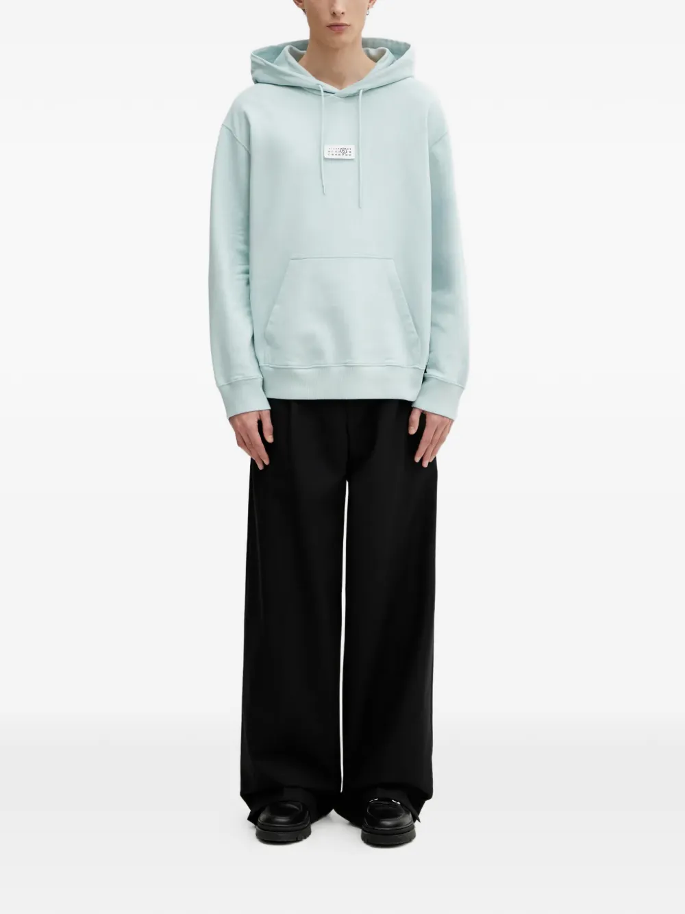 MM6 Maison Margiela Hoodie met logopatch Blauw