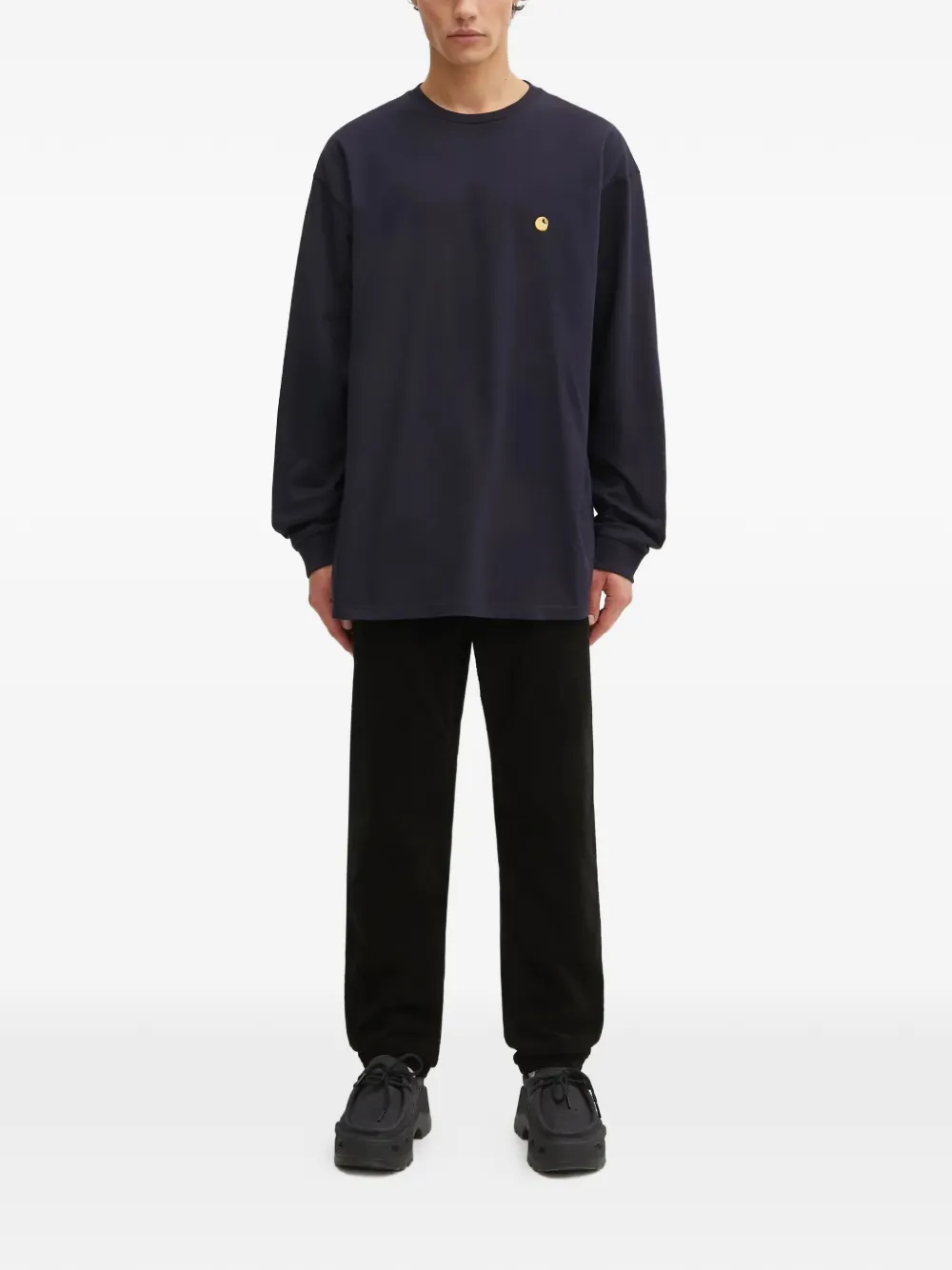 Carhartt ネイビー コーデュロイ パンツ Carhartt WIP コーデュロイパンツ | ブラック | FARFETCH JP