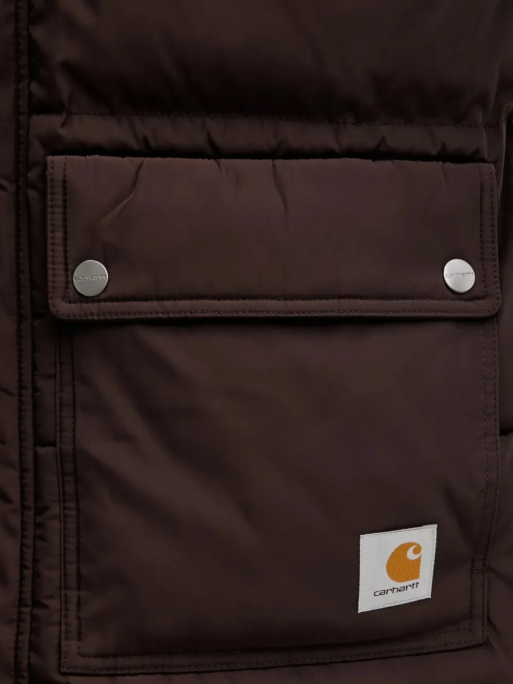 Carhartt WIP Jas met capuchon en knoop Bruin