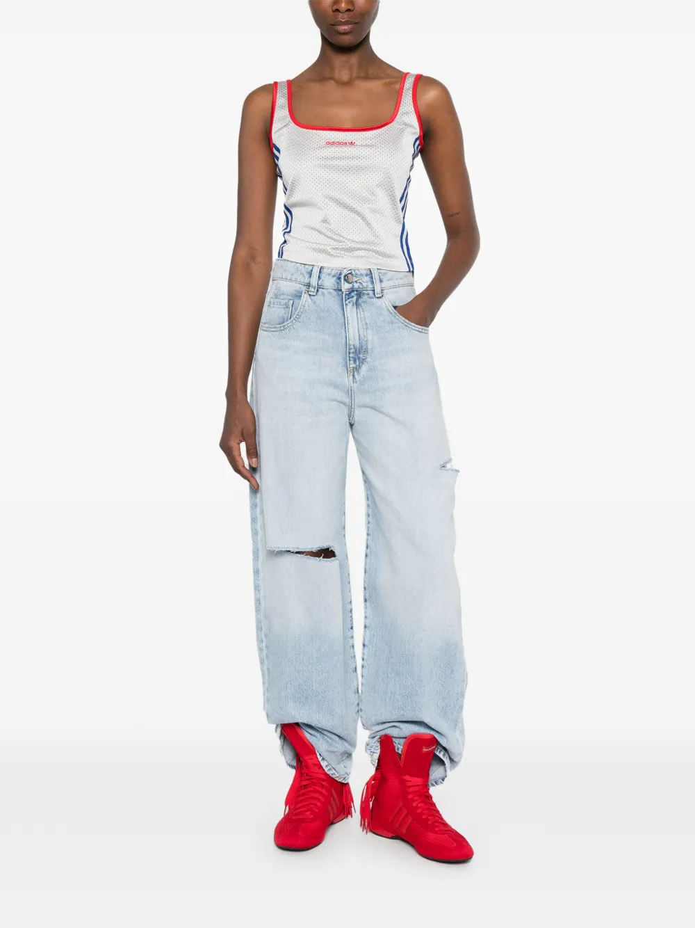  Icon Denim Poppy Distressed Jeans - Blue 