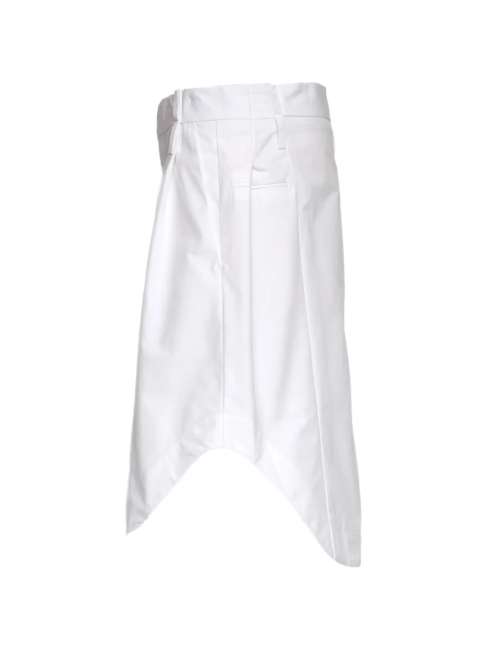 Victoria Beckham A-line Midi Skirt in White, view 3