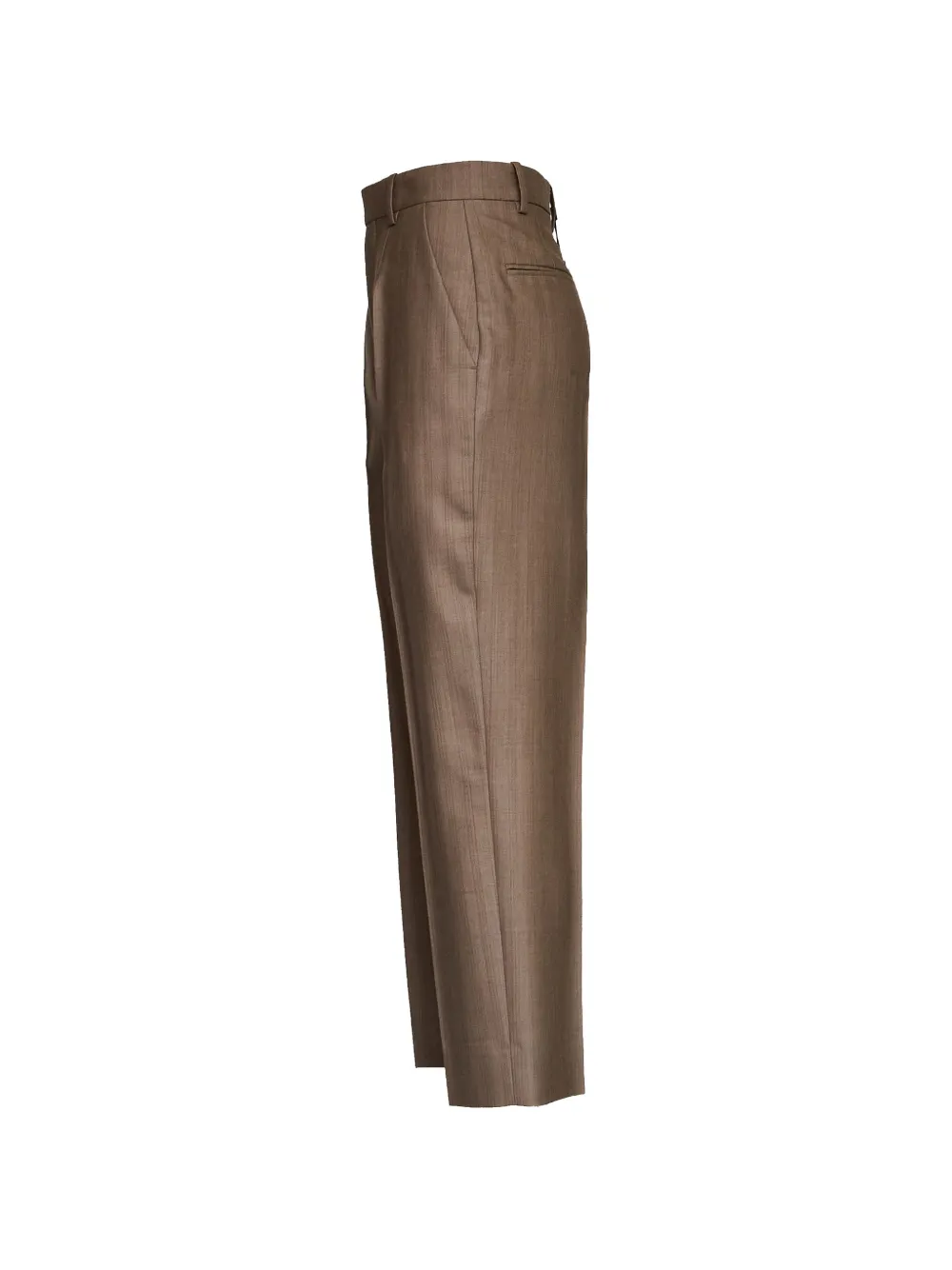 Victoria Beckham Geplooide pantalon Bruin