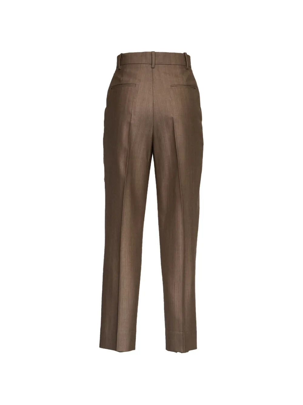 Victoria Beckham Geplooide pantalon Bruin