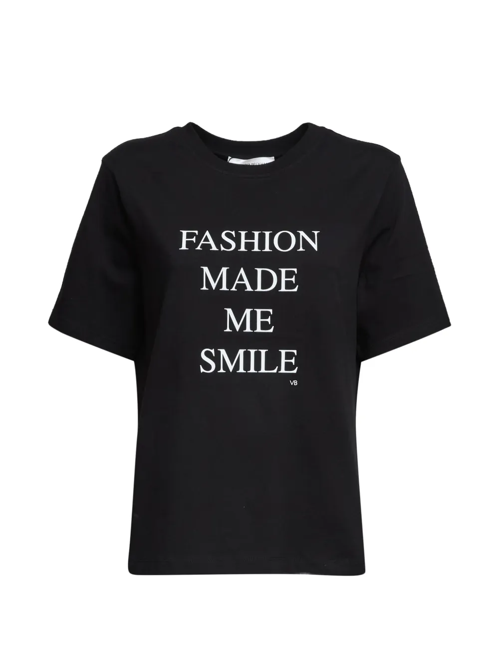 Victoria Beckham Fashion Made Me Smile cotton T-shirt - Nero