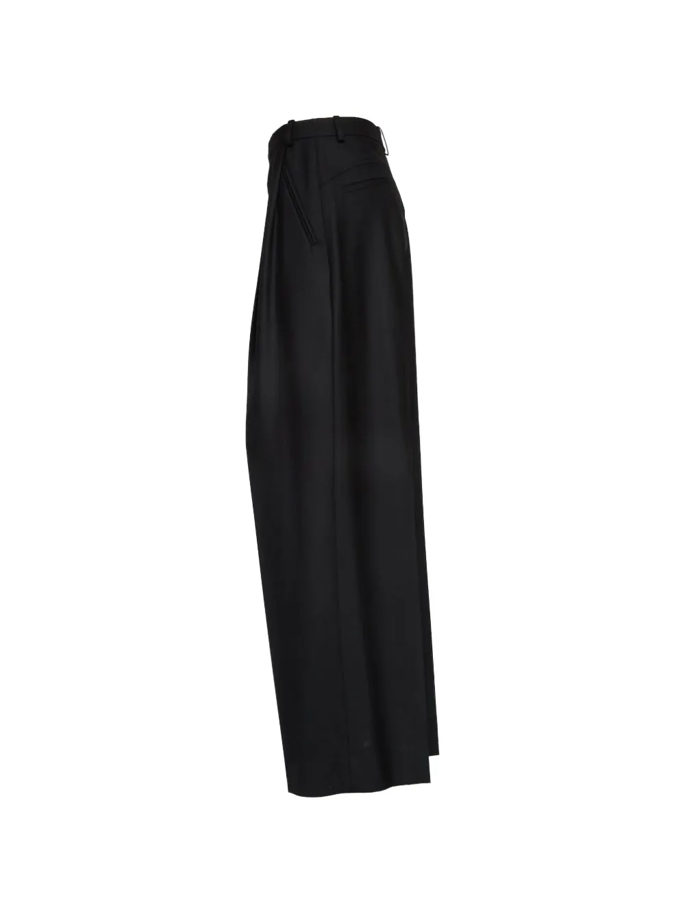 Victoria Beckham Charlee geplooide broek Zwart