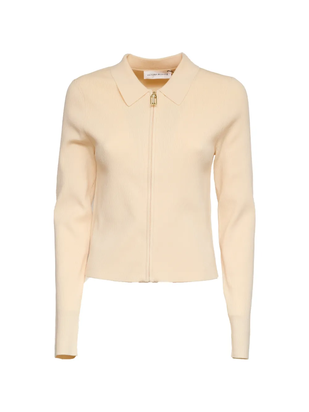 Victoria Beckham zipped polo top - Toni neutri