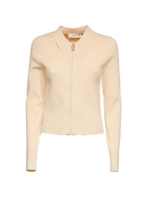 Victoria Beckham Cardigan Mila de tricô canelado com zíper