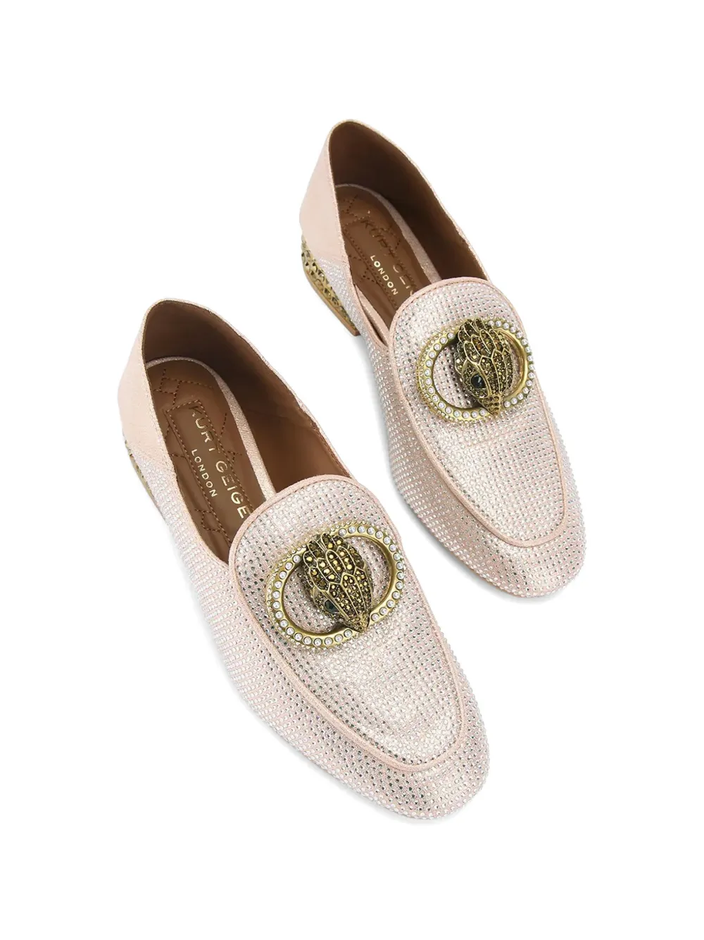 Kurt Geiger London Loafers verfraaid met kralen Roze
