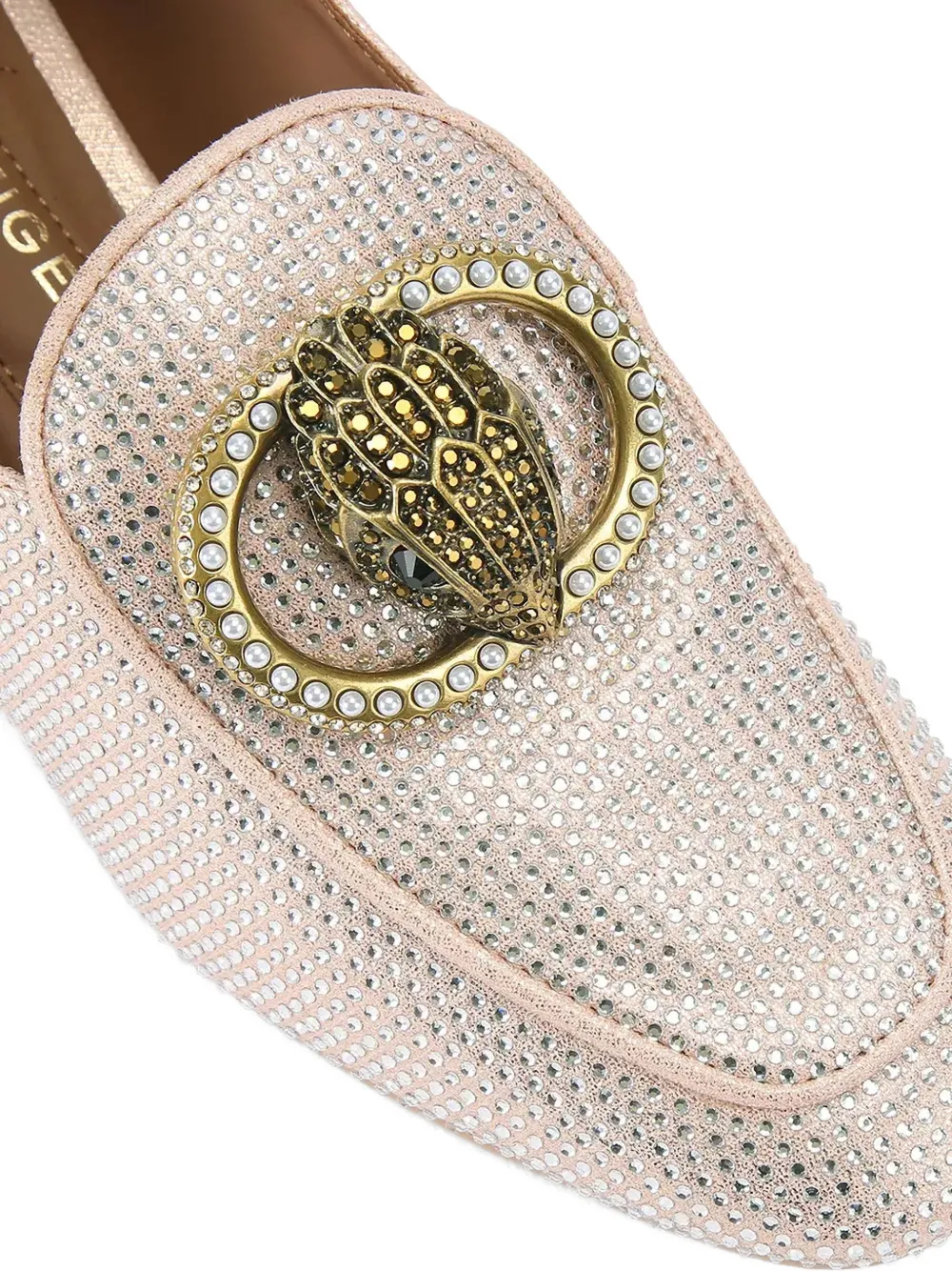 Kurt Geiger London Loafers verfraaid met kralen Roze