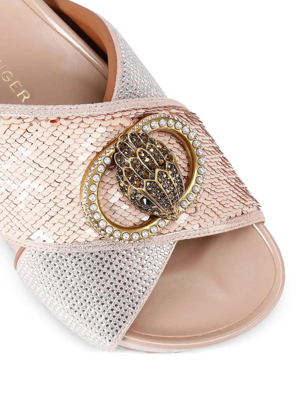 Kurt Geiger London Sandalen verfraaid met pailletten Roze