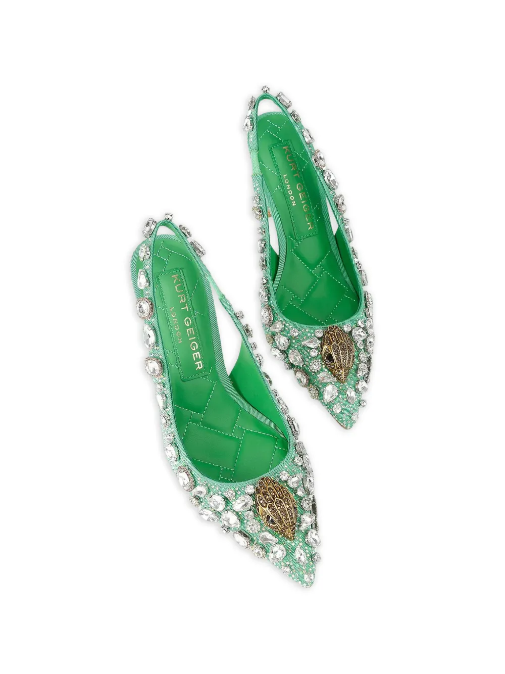 Kurt Geiger London Verfraaide pumps Groen