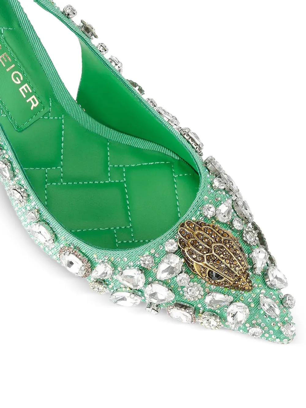 Kurt Geiger London Verfraaide pumps Groen