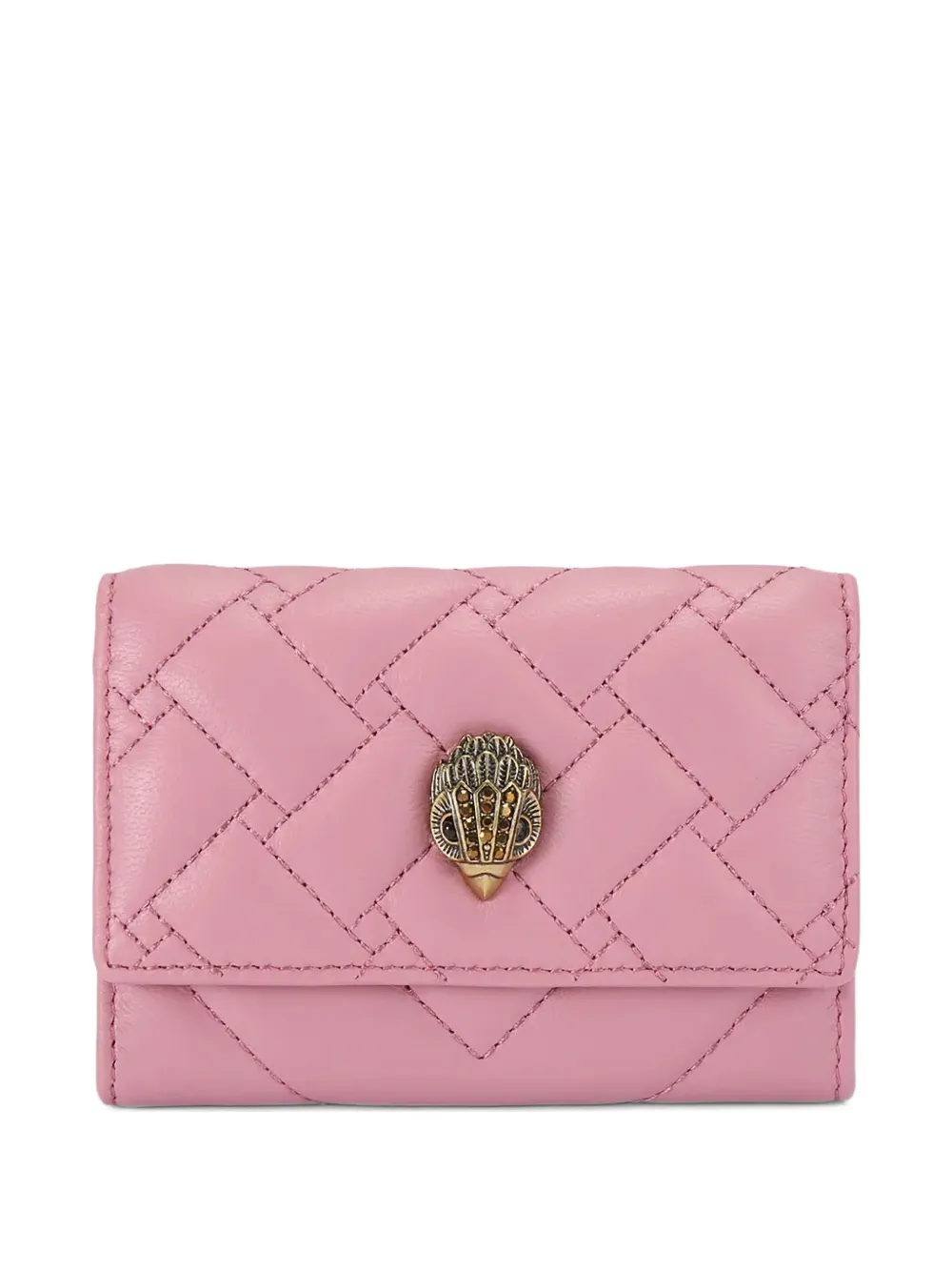 Kurt Geiger London quilted leather card holder - Rosa