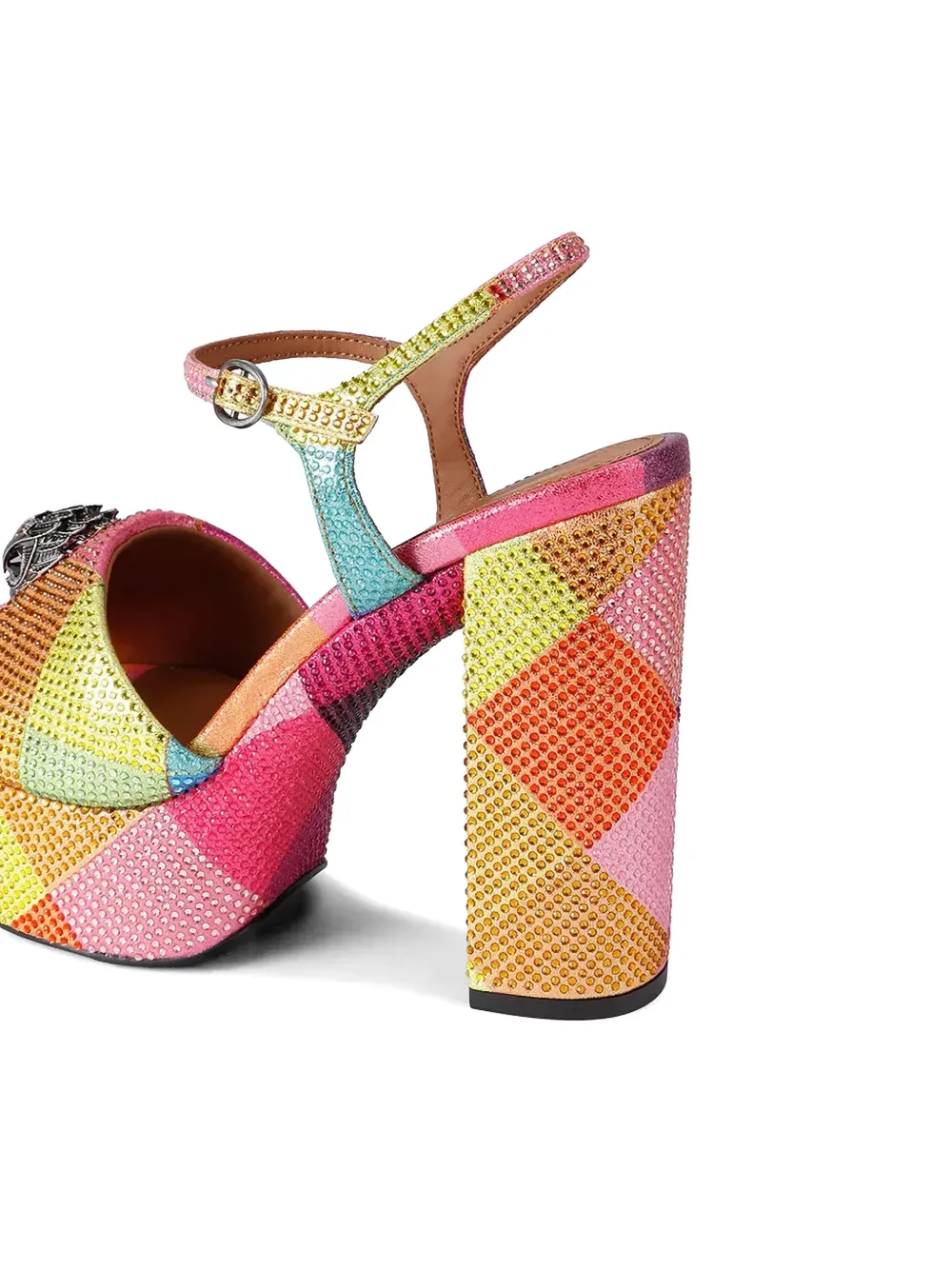 Kurt Geiger London Kensington verfraaide sandalen met plateauzool Roze