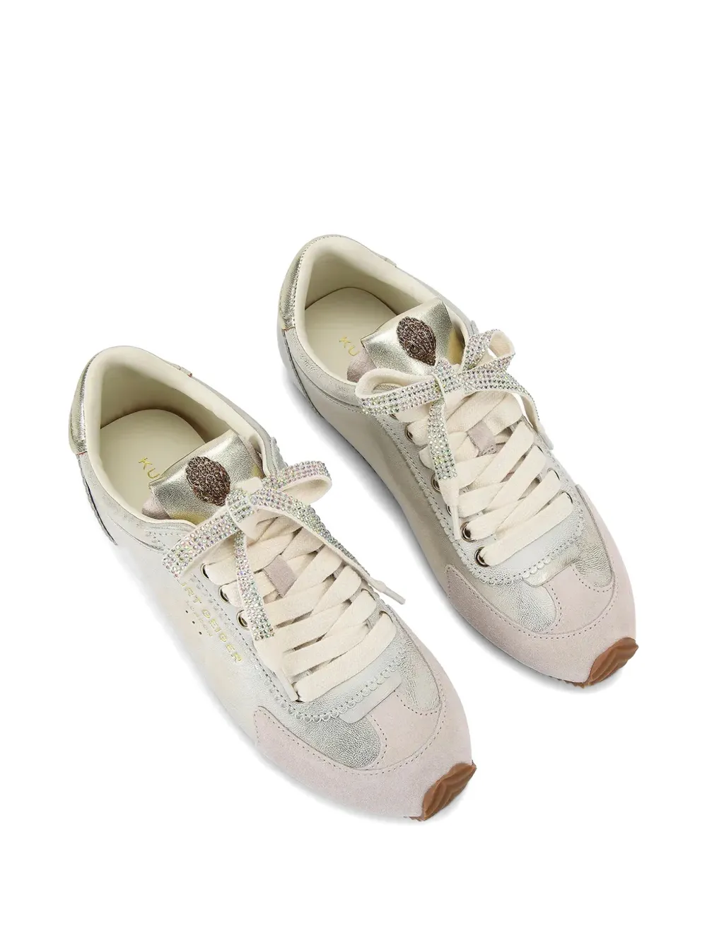 Kurt Geiger London Islington verfraaide sneakers Beige