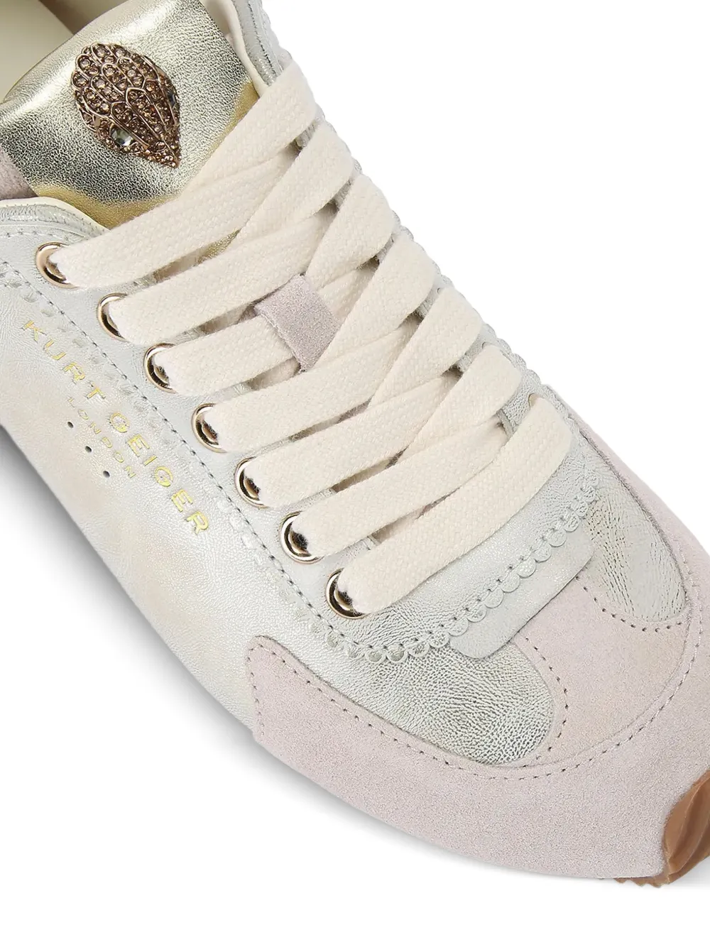 Kurt Geiger London Islington verfraaide sneakers Beige
