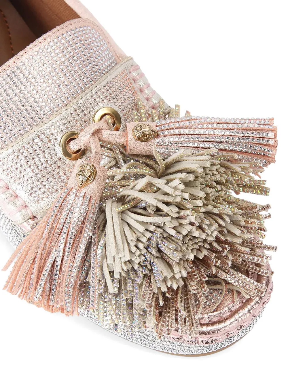 Kurt Geiger London Loafers met kwastje en franje Zilver