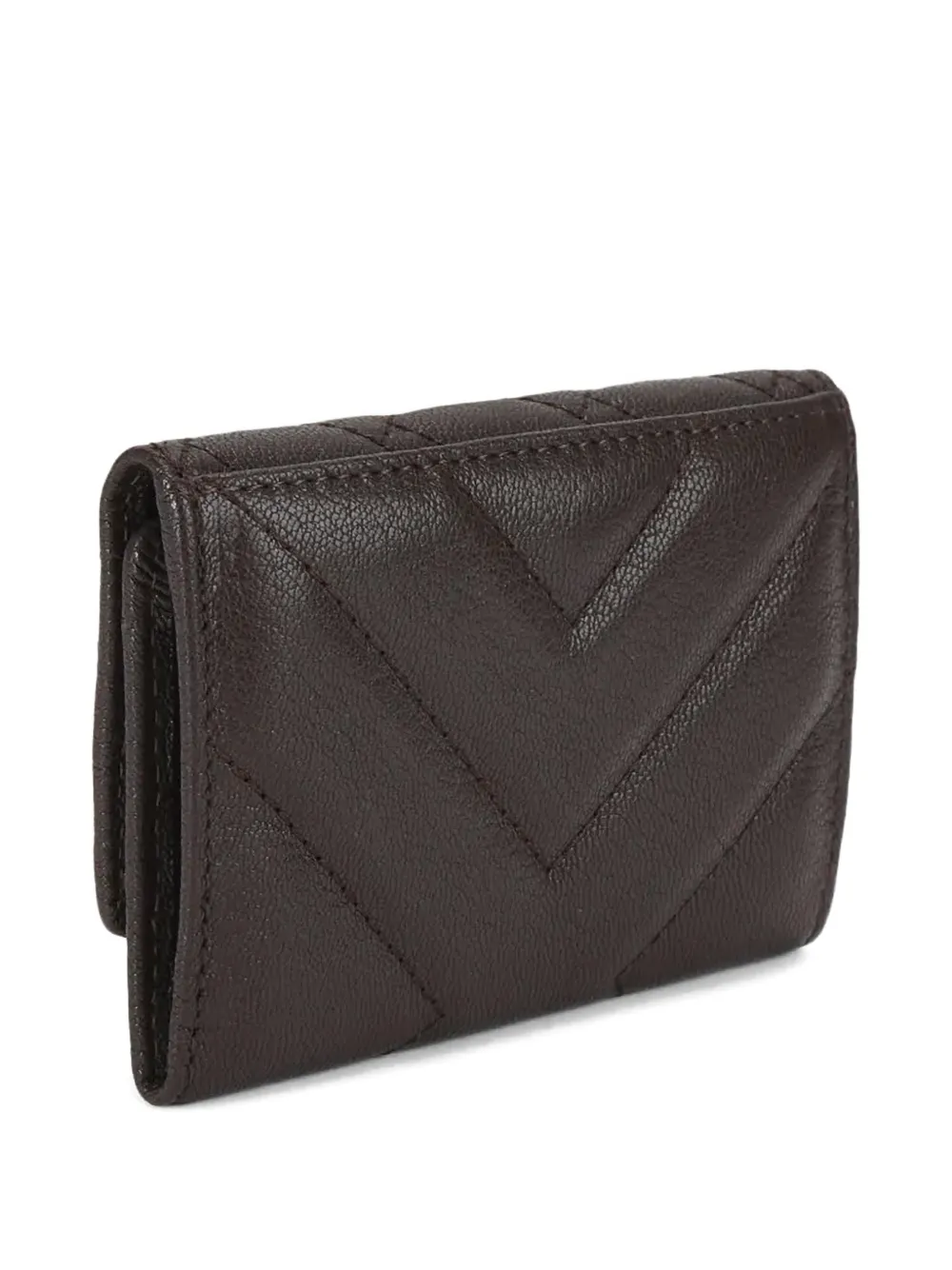  Kurt Geiger London Quilted Leather Card Holder - Brown 