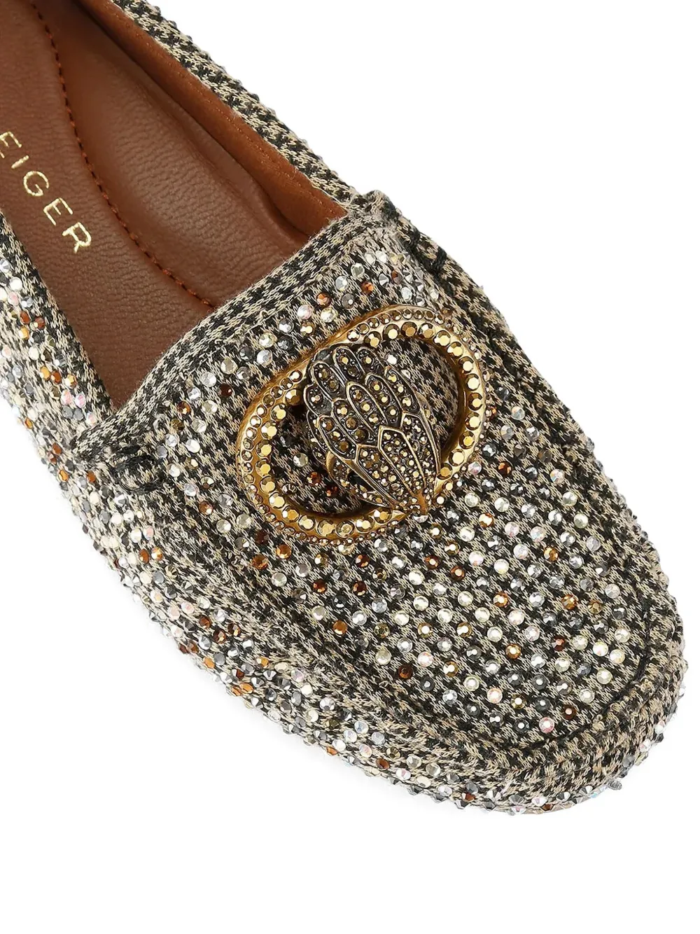 Kurt Geiger London Chelsea verfraaide loafers Beige