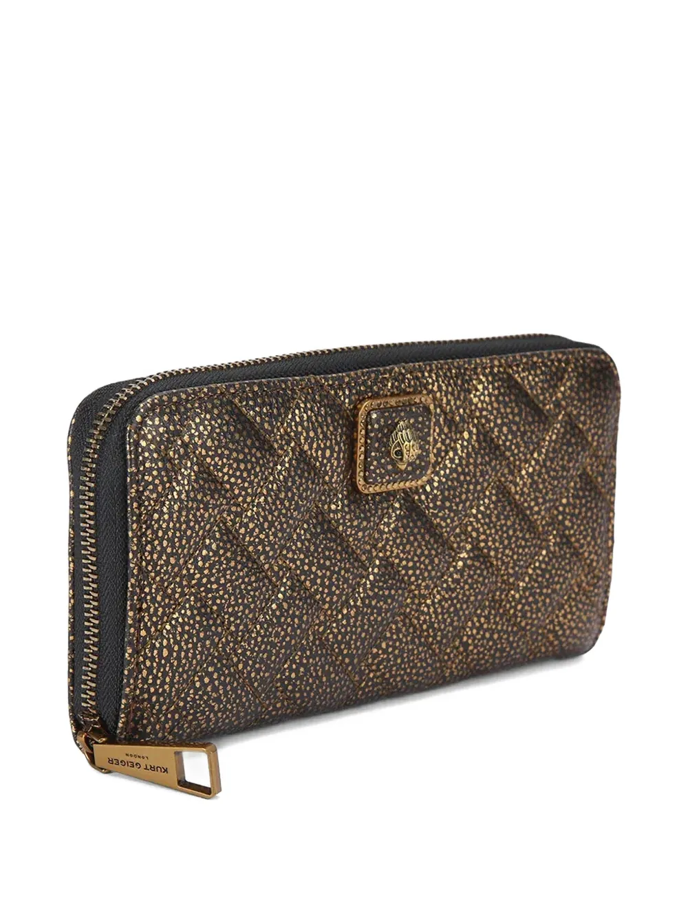  Kurt Geiger London Quilted Zip-fastening Wallet - Black 