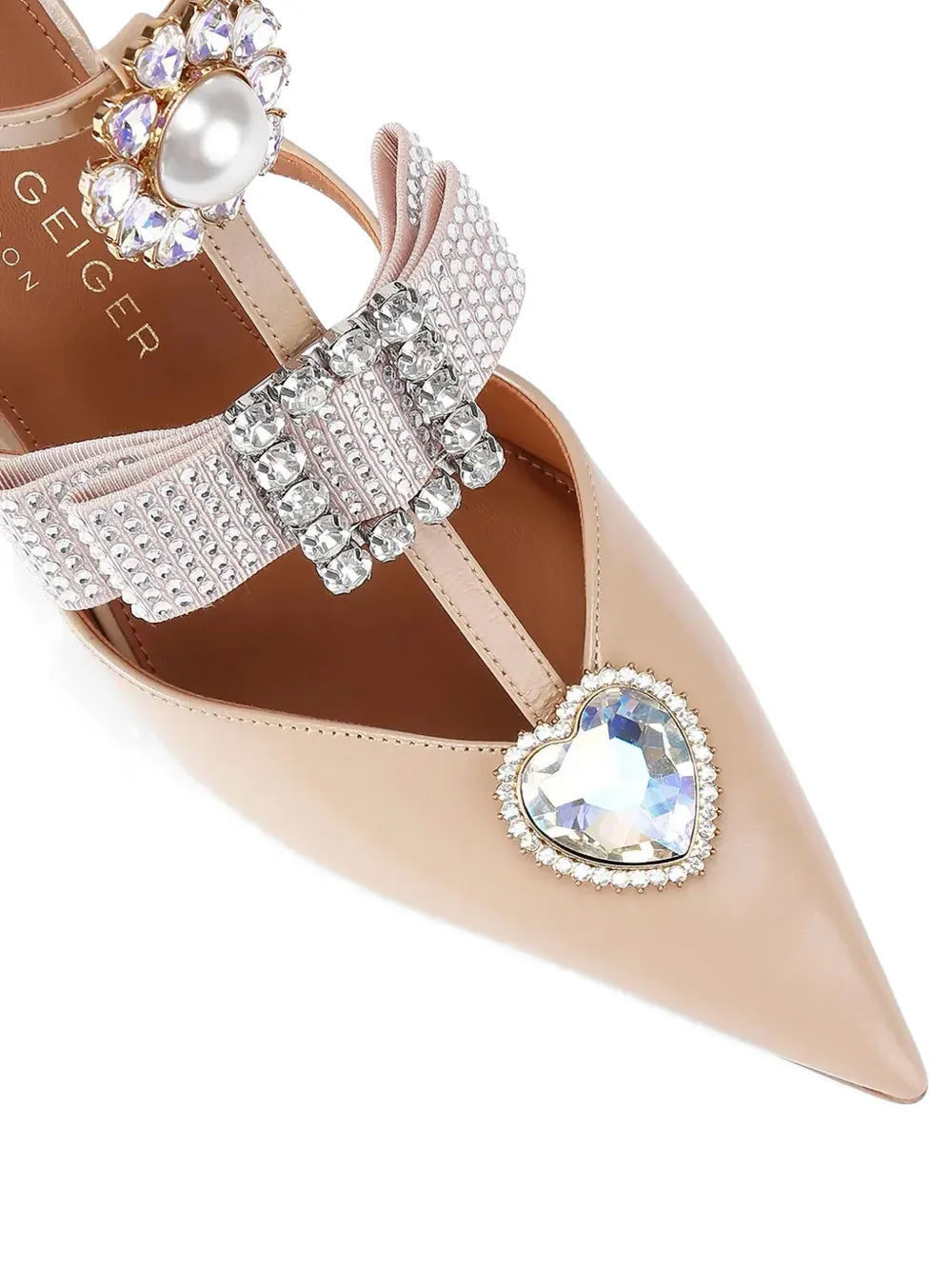 Kurt Geiger London Bow Point Gladiator verfraaide pumps Roze