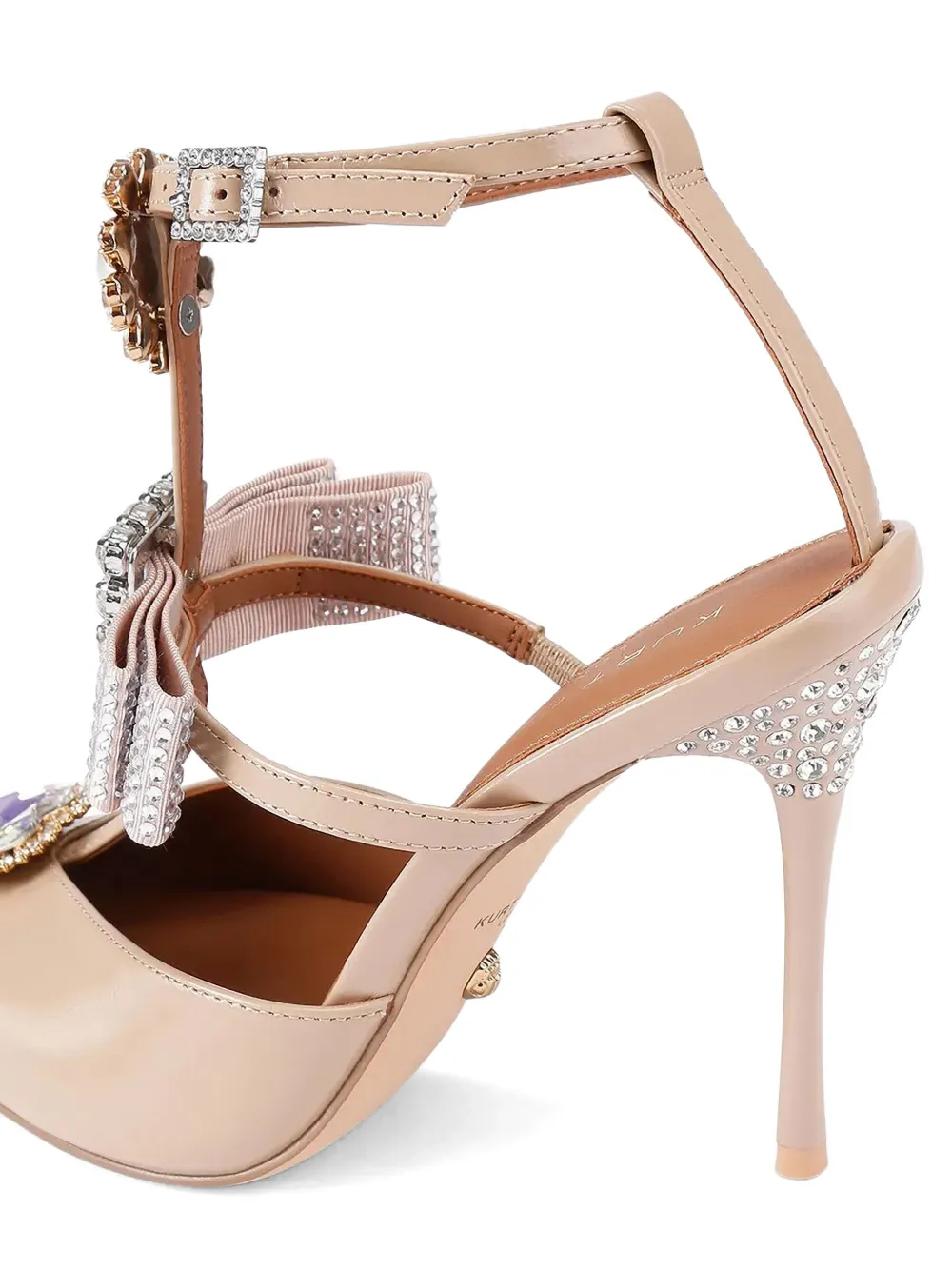 Kurt Geiger London Bow Point Gladiator verfraaide pumps Roze