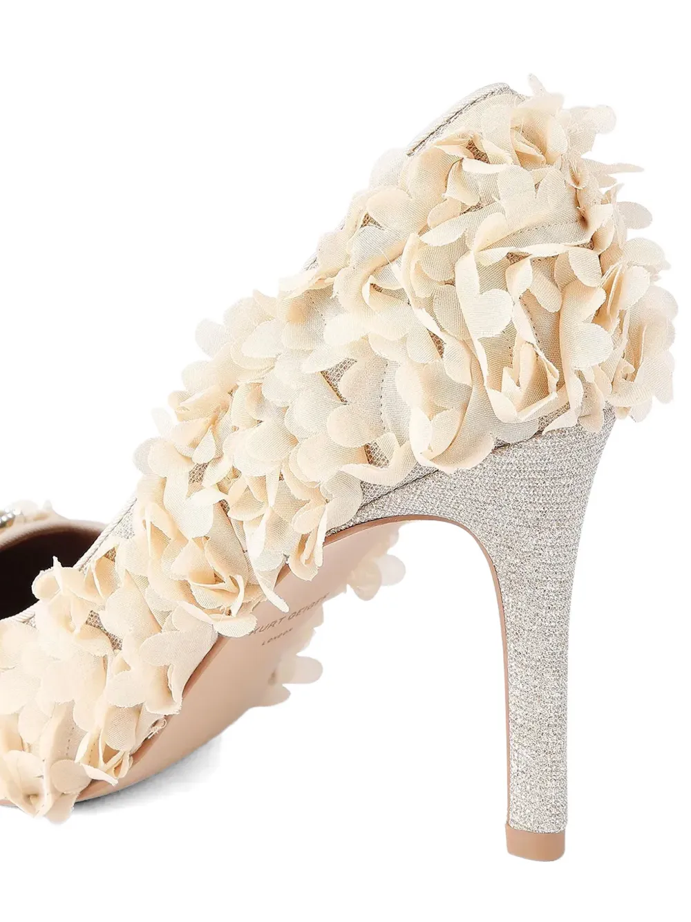 Kurt Geiger London Pimlico pumps met bloemapplicatie Beige