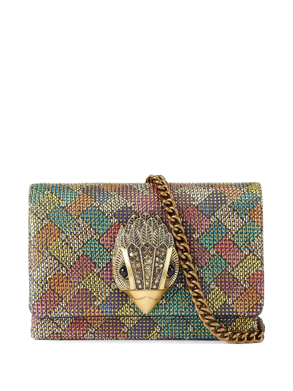 Kurt Geiger London glass-embellished cross body bag - Blu