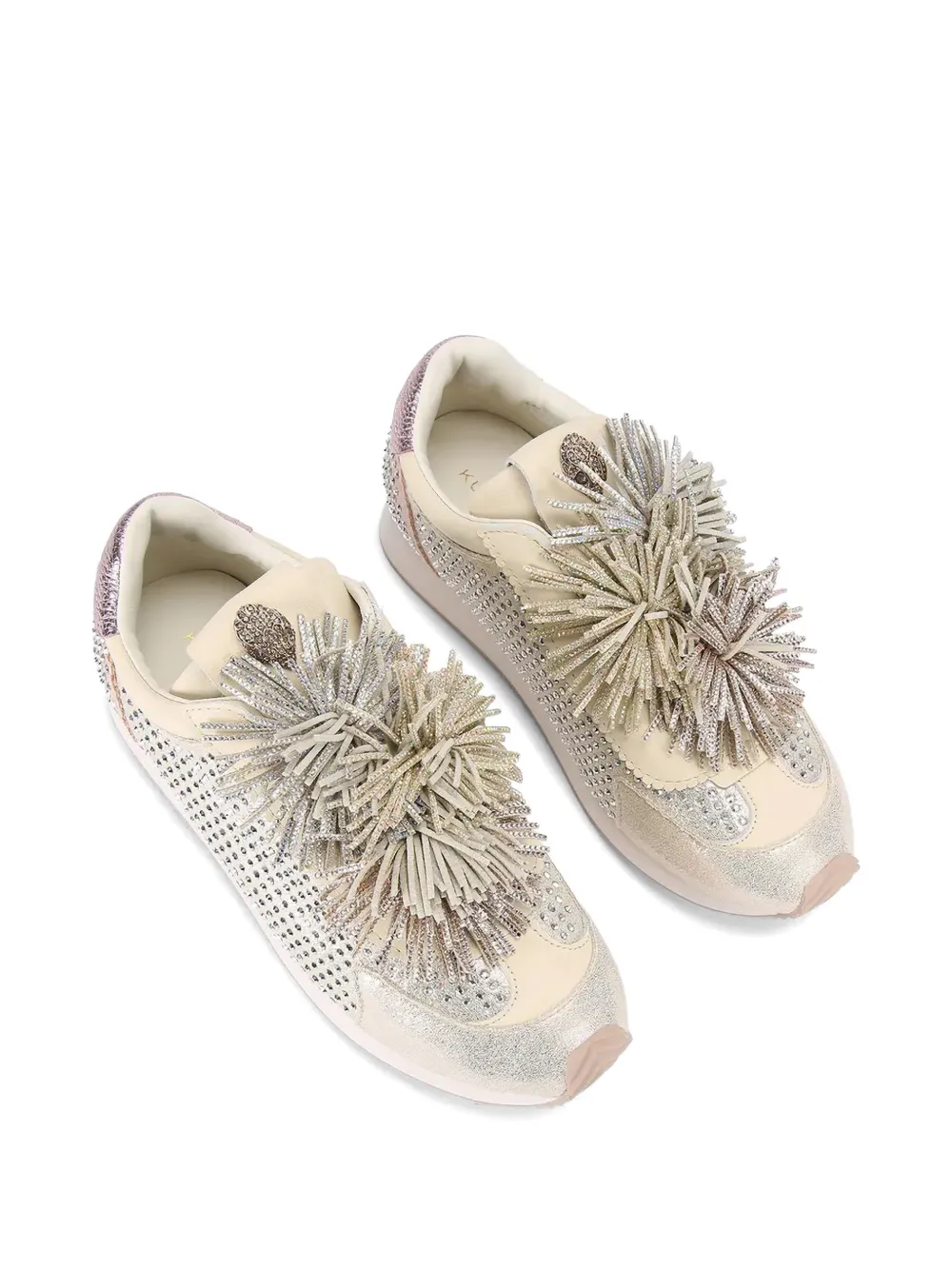 Kurt Geiger London Sneakers verfraaid met franje Zilver