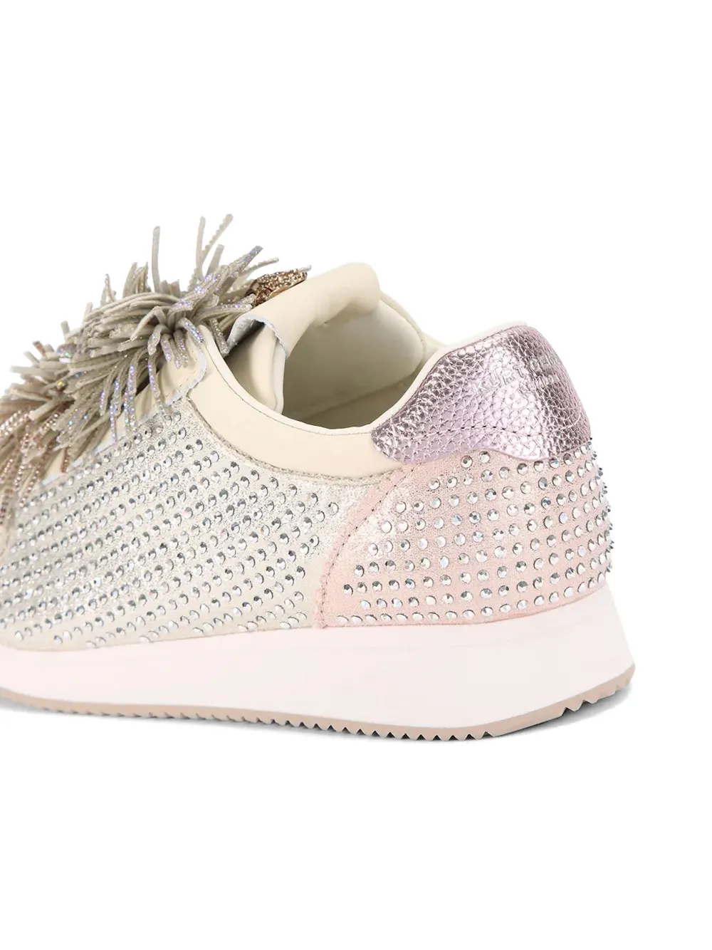 Kurt Geiger London Sneakers verfraaid met franje Zilver
