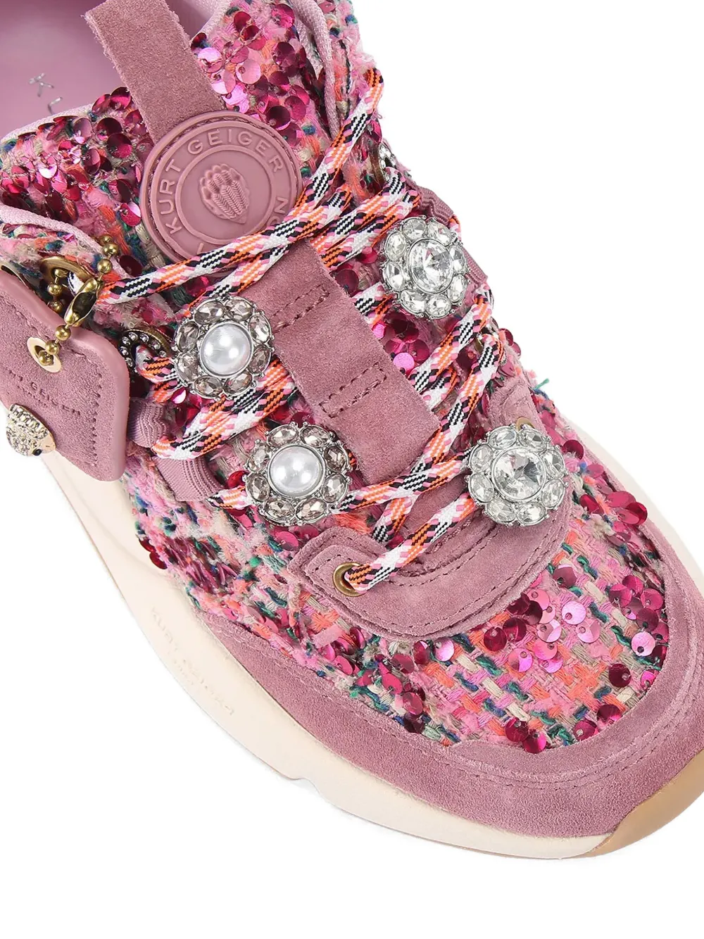 Kurt Geiger London Sneakers met pailletten Roze