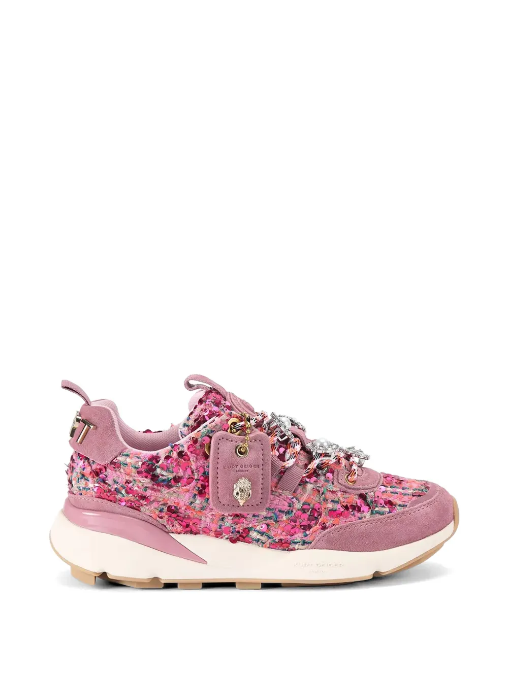 Kurt Geiger London Sneakers met pailletten Roze