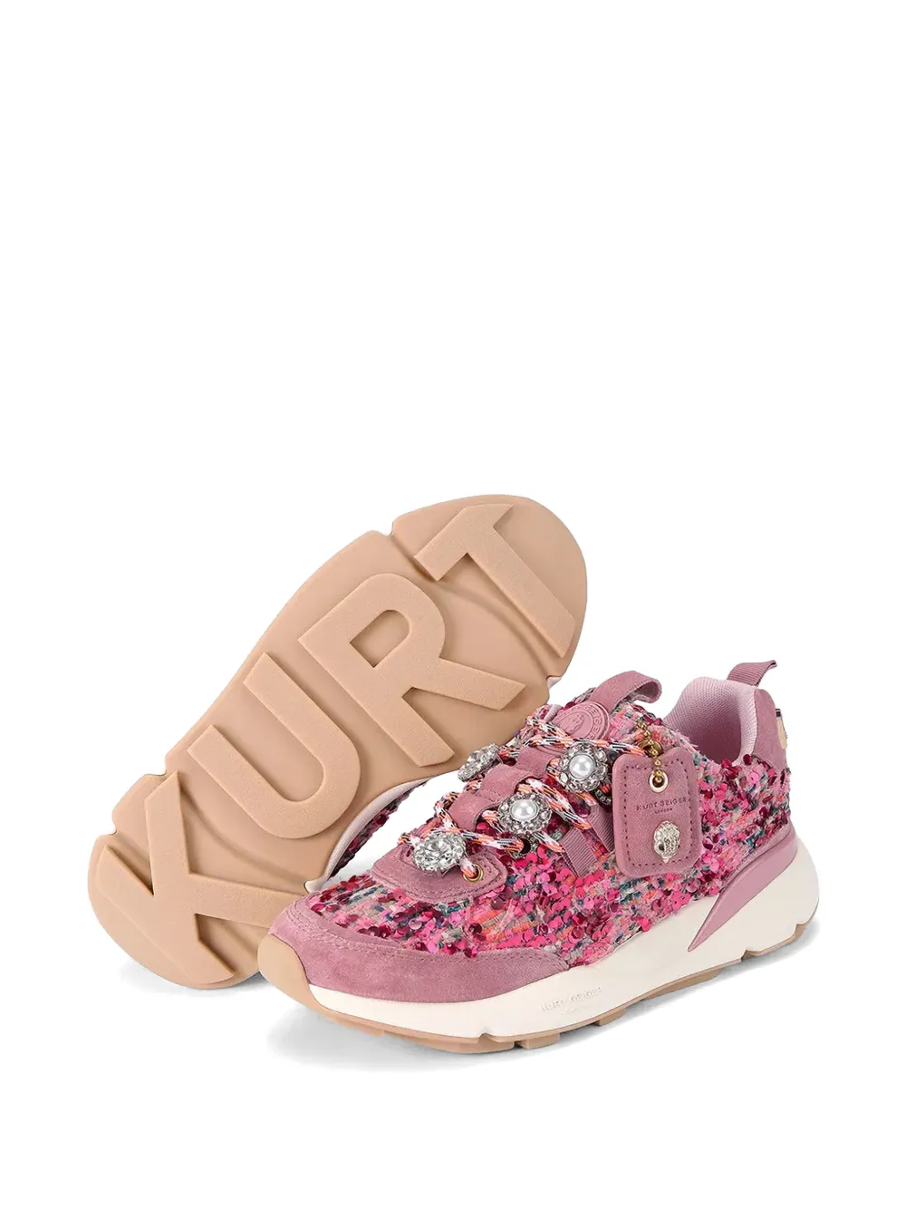 Kurt Geiger London Sneakers met pailletten Roze