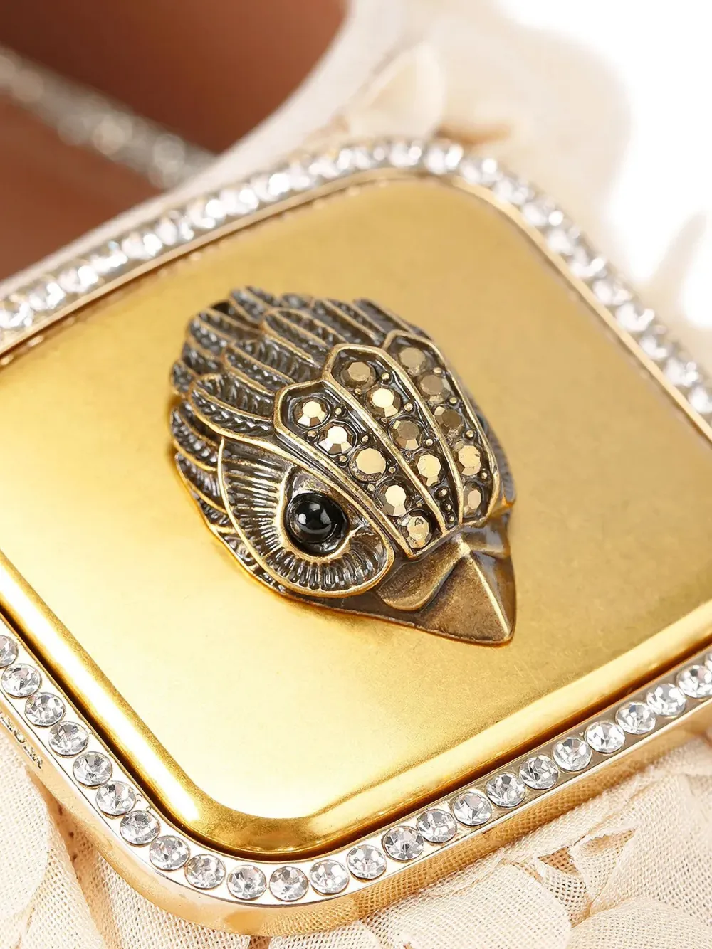 Kurt Geiger London Ballerina's met bloemenprint en bandje Beige